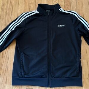 Adidas 3 stripe full zip sweatshirt